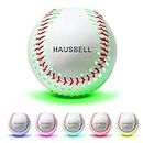 HAUSBELL Light Up Baseball, Glow in The Dark Baseball with 6 Changing Colors, Baseball Gifts for Boys, Girls, Adults, Official Size & Weight Baseball (Baseball 1pack)