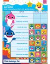 Baby Hai Töpfchen Toilette Training Belohnungstabelle mit 56 Aufklebern offizielles Produkt
