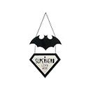 BookYourGIFT BatMan Cave: Fun and Quirky Wooden Wall Hanging for Kids' Room Decor