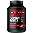 MuscleTech NitroTech Whey Protein Powder, Muscle Maintenance & Growth, Whey Isolate Protein Powder With 3g Creatine, Protein Shake For Men & Women, 6.8g BCAA, 40 Servings, 1.8g, Vanilla Cream