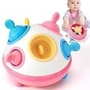 hahaland Baby Toys 6-12-18 Months Development, Montessori Toys for 1 2 Year Old Boy Girl Gifts, Sensory Toys for Babies Toddlers - Pink