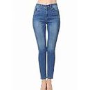 Little Vintage Girls Wax Women's Jeans Butt I Love You Push-Up Ankle Length Skinny Whiskers 1 Button 26" Inseam