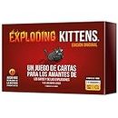 Exploding Kittens | Exploding Kittens | Juego de Cartas para los Amantes de los Gatos y las Explosiones | A Partir de 7 Años | De 2 a 5 Jugadores | 15 Minutos por Partida | Español