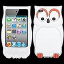 Soft Skin Case Fits Apple iPod Touch 4 (4th Generation) White Owl Pastel Skin