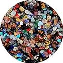 Natural Chip Stone Beads Multicolor 5-8mm About 400 Pieces Irregular Gemstones Healing Crystal Loose Rocks Bead Hole Drilled DIY for Bracelet Jewelry Making Crafting (5-8mm, Multicolor)