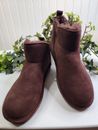 BEARPAW Annabelle Suede Boot with Water & Stain Repellent Brown- New in box sz 8