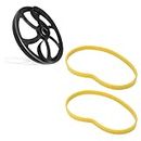 Band Saw Tires, 2Pcs Woodworking Bandsaw Tires, Suitable for 8 Inch Bandsaw, Non Slip Rubber Tire Replacement for Wood Cutting, Yellow