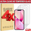 Tempered Glass Screen Protector For iPhone 15 Pro Max 14 13 12 11 Mini XR SE 7 8