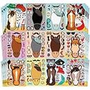 Aowplc 48 Pcs Make A Horse Sticker Sheets Mix and Match for Kids Horse Party Favors Supplies Birthday Gifts Activity Crafts