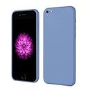 LIRAMARK Silicone Soft Back Cover Case for Apple iPhone 6 Plus/iPhone 6s Plus (Silicone Blue)