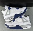 Men's basketball shoes, Midnight Blue AJ4, brand new white air4 jordan4, no box