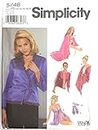 Simplicity Pattern 5748 ~ Misses' Jacket, Top, Shawl, Scarf, Lingerie Set, Slippers and Eye Mask ~ 12-20