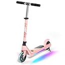 Electric Scooter for Kids, LINGTENG Scooter Has 4 Adjustable Heights for Children 6-10, Maximum Load Weight 110 Lbs, 2-Speed Adjustable Scooter, Ideal Gift