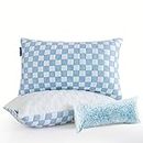 Bioeartha Memory Foam Cooling Bed Pillows: pillows adjustable Cooling Pillows for Side Back Sleepers Gel Shredded Memory Foam Pillows with Washable Removable Cover & Extra Fill Size Queen-2pcs
