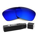 IKON LENSES Replacement Lenses For Costa Reefton (Polarized) Fits Costa Del Mar Reefton Sunglasses (Deep Blue)