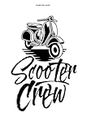 Scooter Crew Journal: 100 Pages | Lined Interior | Hobby Riding Moped Scooter Driver Saying Scooters Tour Driving Rider Funny
