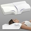 MY ARMOR Orthopedic Memory Foam Contour Cervical Pillow for Neck and Shoulder Pain, Extra Curve Neck Support Pillow for Sleeping, Dual Height, Pack of 1