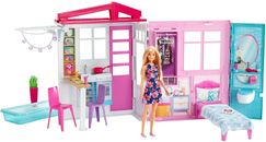 Mattel FXG55 Barbie - Portable Furnished Home - Toy & Accessories Set