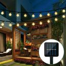 36ft 60 LED Solar String Ball Lights Outdoor Garden Yard Decor Lamp Waterproof