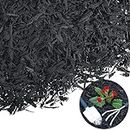Frienda Shredded Rubber Mulch 18 kg Rubber Crumb Black Rubber Mulch Yearn Protective Flooring for Garden Ground Areas, and Landscaping - 4.5 Cu. Ft.