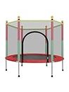 YORKING 5 FT Trampoline With Safety Net Cover and Accessories Free Space Hopper for Indoor and Outdoor Use Red