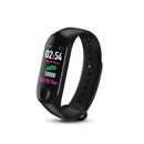 Reloj deportivo inteligente Bluetooth, rastreador activo presión arterial pulsera ritmo cardíaco 