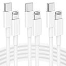 3Pack 10ft USB C to Lightning Cable, [Apple MFi Certified] Long iPhone Fast Charger Cable, Type C Apple Charging Cord for iPhone 14 Pro Max/14/13 Pro/12/12 Mini/11/11 Pro/XS/Max/XR/X/8/8 Plus/iPad