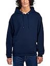 Jerzees Men's Adult Pullover Hooded Sweatshirt, Navy, Large
