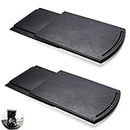 Sliding Coffee Maker Tray 30cm, 12’’ ~ 21" Under Cabinet Countertop Coffee Machine Slider Rolling Caddy for Kitchen Small Appliance (2 Pack Black)