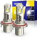 AUTOONE H13/9008 LED Headlight Bulbs, 24000LM Super Bright 6000K White H13 LED Bulbs Hi/Lo Beam Canbus Headlights Fog Lights Replacement, Plug and Play, Pack of 2
