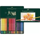 NEW 60 Faber-Castell Polychromos Artist Colour Coloured Pencils Tin Set Case