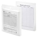 Lion File-N-Send Poly Inter-Office Envelopes, 10 x 13 Inches, Clear, 6 EA/Pack, 1 Pack (22700-CR)