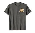 For Monkey Lovers Cute Baby Monkey In Your Pocket T-Shirt