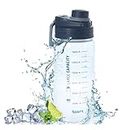 Borraccia per acqua,Bottiglia d'acqua,Borraccia sportiva 1.5L Bottiglia filtrante con indicatore di millilitro, senza BPA,Impermeabile e riutilizzabile bottiglia infusore tè bottiglia la