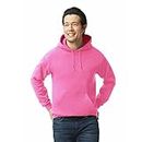 Gildan Adult Fleece Hooded Sweatshirt, Style G18500, Safety Pink, X-Large
