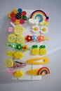 Conjunto de accesorios de pinzas para el cabello de gel suave para niñas bebés lindos niños pequeños