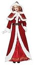 California Costumes Women's Mrs. Claus Deluxe Adult, Red/White, Small