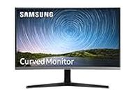 Samsung 27-Inch (68.4 cm) FHD, 1800R Curved 1,920 X 1,080 LED Monitor, VA Panel, Slim Design, AMD Freesync, Flicker Free, HDMI, Audio Port (LC27R500FHWXXL, Dark Blue Gray)