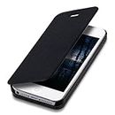 kwmobile Funda Compatible con Apple iPhone SE (1.Gen 2016) / iPhone 5 / iPhone 5S - Carcasa para móvil de Cuero sintético - Case en Negro