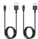 Acediar [2-Pack] 3.3FT Smart Watch Charger Magnetic USB Charging Cable for Letsfit Willful YAMAY VeryFitPro SW023 ID205L SW021 ID205U ID205S SW025 Uwatch 3S 3 2 2S