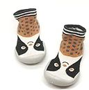 TopiBaaz Antiskid Shoes for Baby Boys and Girls (Pack of 1)| Antislip Silicone Rubber Sole| Socks Cum Shoes| All Season wear (Cute Panda, 2_Years)