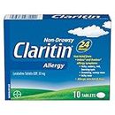 Claritin Allergy Medicine, 24-Hour Non-Drowsy Relief 10 mg, 10 Tablets