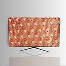 Hizing Dustproof Protection Made for LED Smart TV for Sony Bravia (32 inches) Full HD KLV-32W672F Protect Your LCD-LED-TV Now Floral Orange print