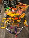 NERF GUNS HUGE LOT MUST SEE FOR GIRLS & BOYS W/ GAMES AND DARTS :)