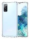 BAISRKE Galaxy S20 FE Case,Hybrid Shock Absorption Protective Designed Phone Cover for Samsung Galaxy S20 FE 5G Case (2020) - Crystal Clear