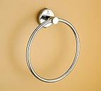 iSTAR Stainless Steel 304 Grade Chrome Finished Round Napkin Ring/Towel Ring/Napkin Holder/Towel Hanger/Towel Holder for Bathroom/Kitchen/Wash Basin (Silver)