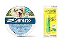 Seresto Hund Zeckenschutz Insektenschutz Halsband für kleine Hunde bis 8kg mit Zeckenzange: für 7 bis 8 Monate wirksamen Schutz