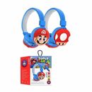 Super Mario Headphones Bluetooth Wireless On-Ear Kids Headset Earphones Gifts