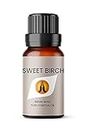 Sweet Birch Essential Oil, 10ml | Essential Oils Fragrance for Diffuser for Home, Candle Making, Wax Melts, Cleaning, humidifier | Pure, Natural, Vegan, Made in UK