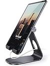 Tablet Stand Adjustable, Lamicall Tablet Stand : Desktop Stand Holder Dock Compatible with Tablet Such as iPad 2018 Pro 9.7, 10.5, Air Mini 4 3 2, Kindle, Nexus, Accessories, E-Reader (4-13'')- Black